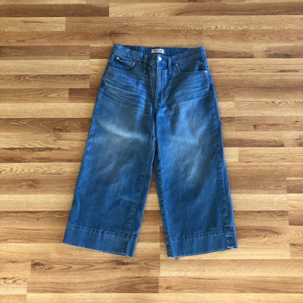 Madewell wide leg crop jeans